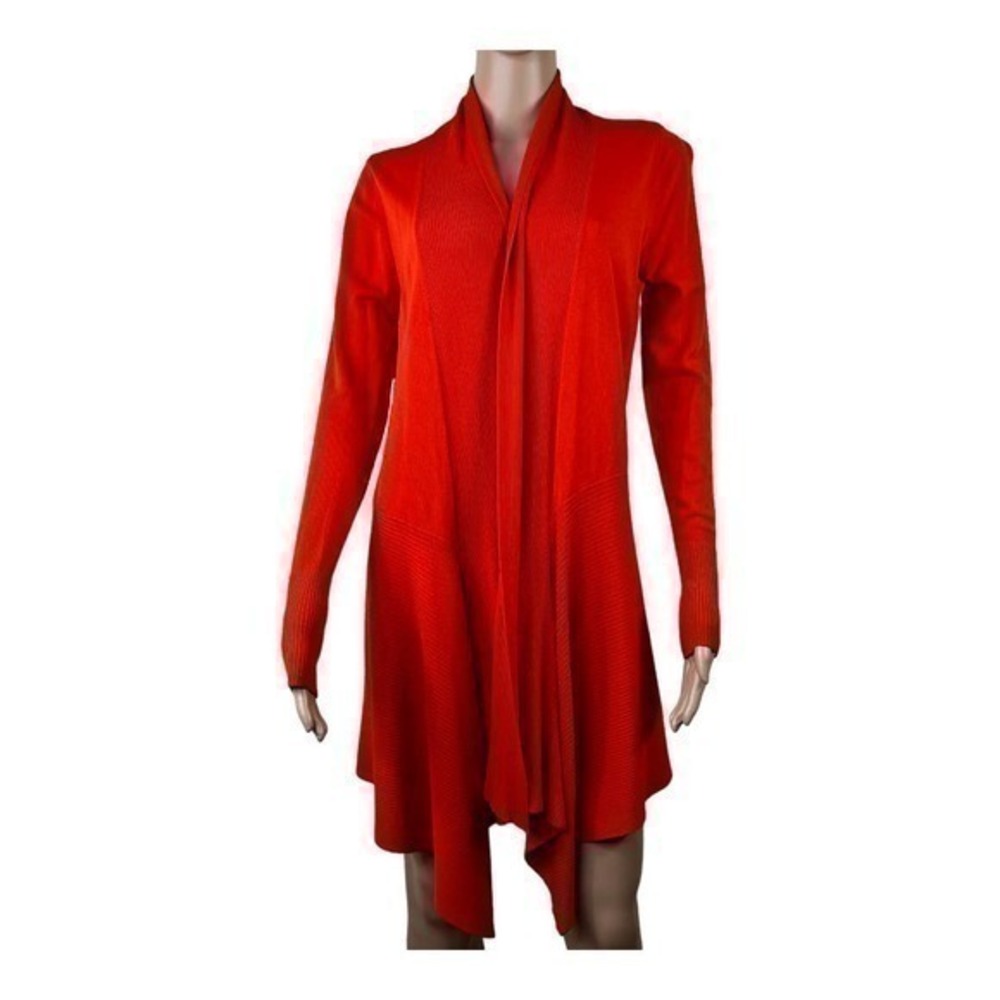 Zara Women Cardigan Orange Peach Size M